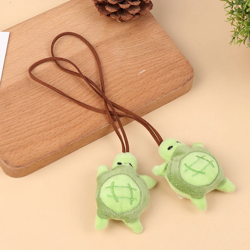 Cute Cartoon Turtle Plush Doll Pendant Fluffty Little Animals Turtle Stuffed Doll Key Chain Girl Backpack Pendant