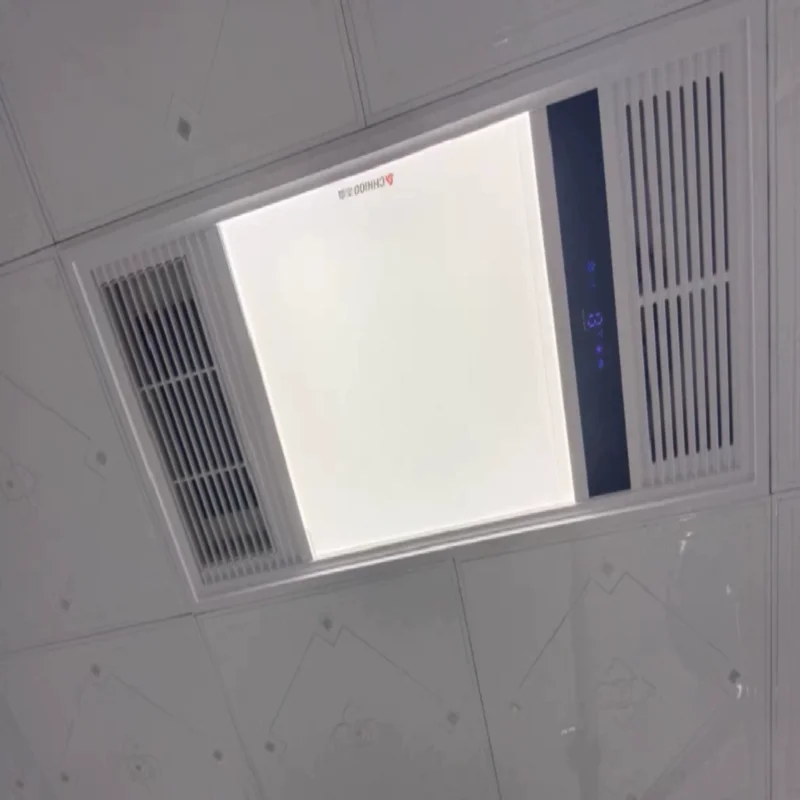 

Вытяжной вентилятор для ванной комнаты 220 В с обогревателем и светодиодной системой вентиляции, установленный на потолке CQ