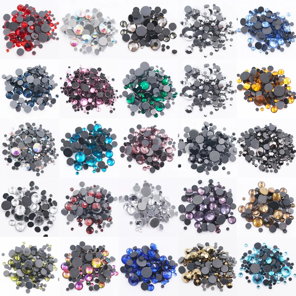 Lt Rose Flatback Glass Hotfix Rhinestones Iron On Strass Crystal Stones Hot Fix Rhinestones For Clothes Fabric Decoration Gems