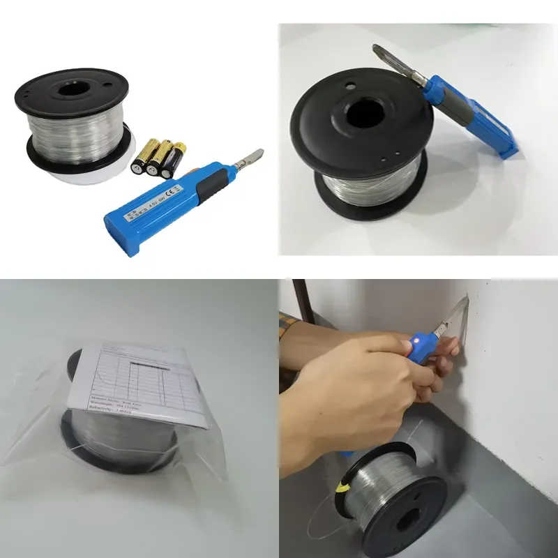 High Efficiency Stamping Foil Pen G657B3 Caja FTTH Adhesive Invisible Optical Cable for Fiber to the Home