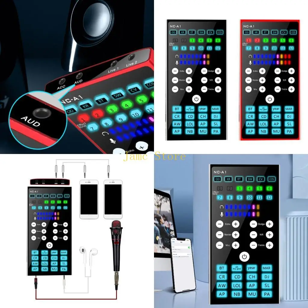 

LX0B Portable Bluetooth-совместимая звуковая карта с звуковым эффектом с платой звуковых эффектов