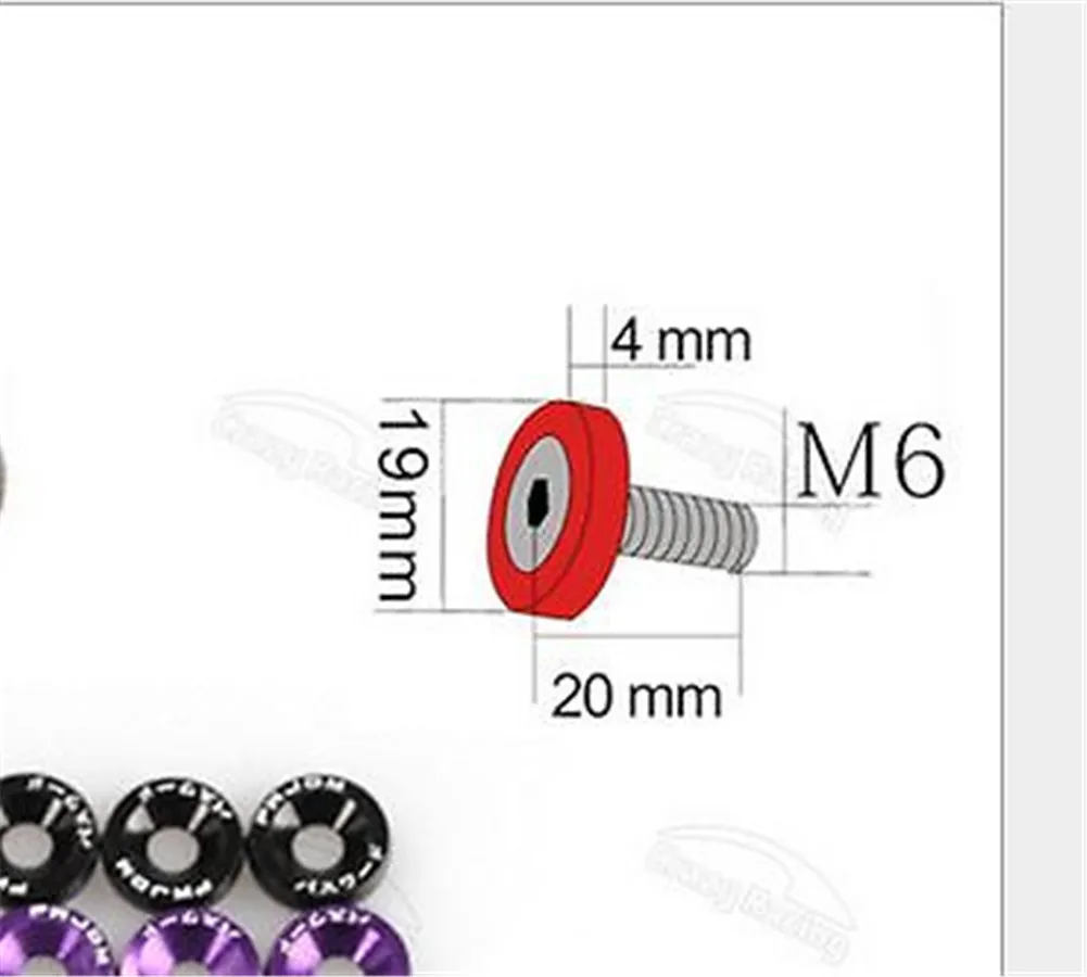 20 × ر ​ ed XYC البليت الألومنيوم درابزين / غسالة مصد / محرك الترباس خليج اللباس كيت