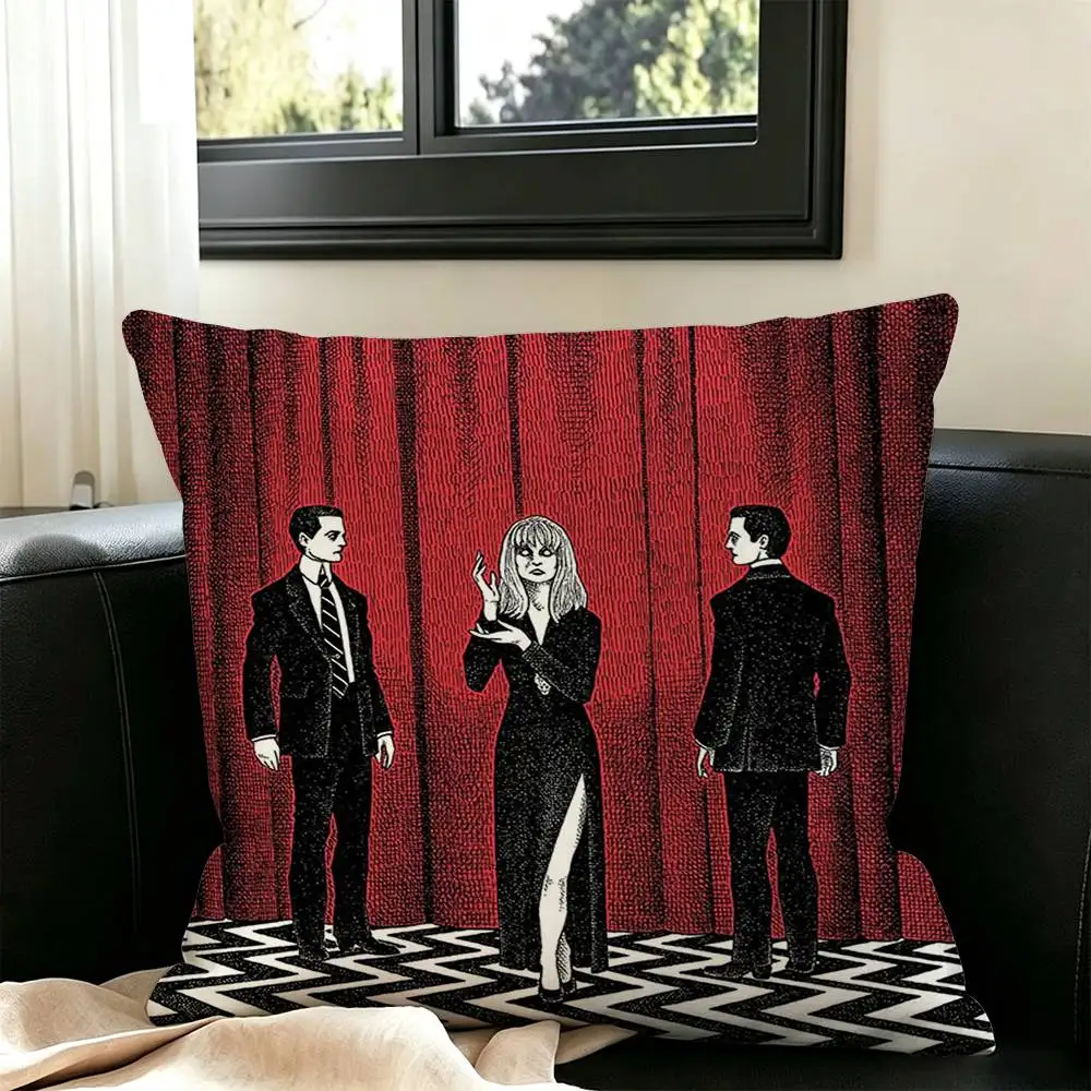Twin Peaks F-Fire Walk Me   Pillow Case Square Double-Sided Sofa Cushion Cover Bedroom Bedside Pillow