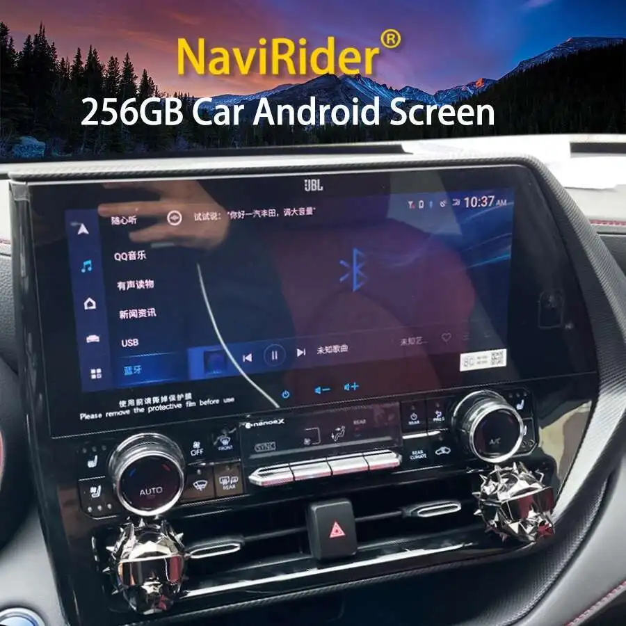 256GB Android Auto Car Radio For Crown Kluger Toyota Highlander 2021 2022 Car Multimedia Player Androidauto Apple Carplay Player
