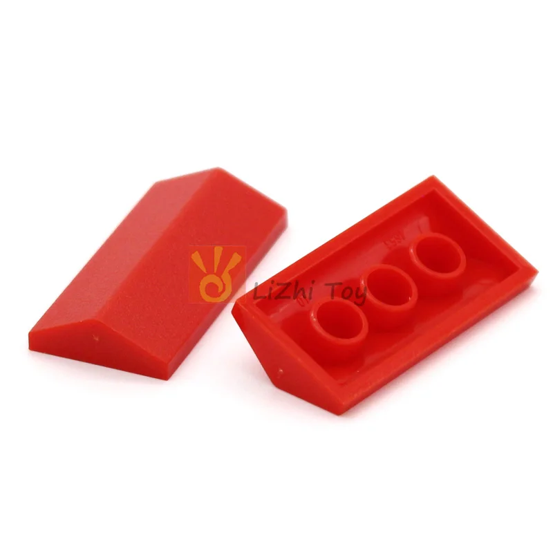 50pcs MOC Bricks Slope 33 2x4 Double Assembles Building Blocks Roof Top Compatible with 3299 Tile Technical Children\'s Toys