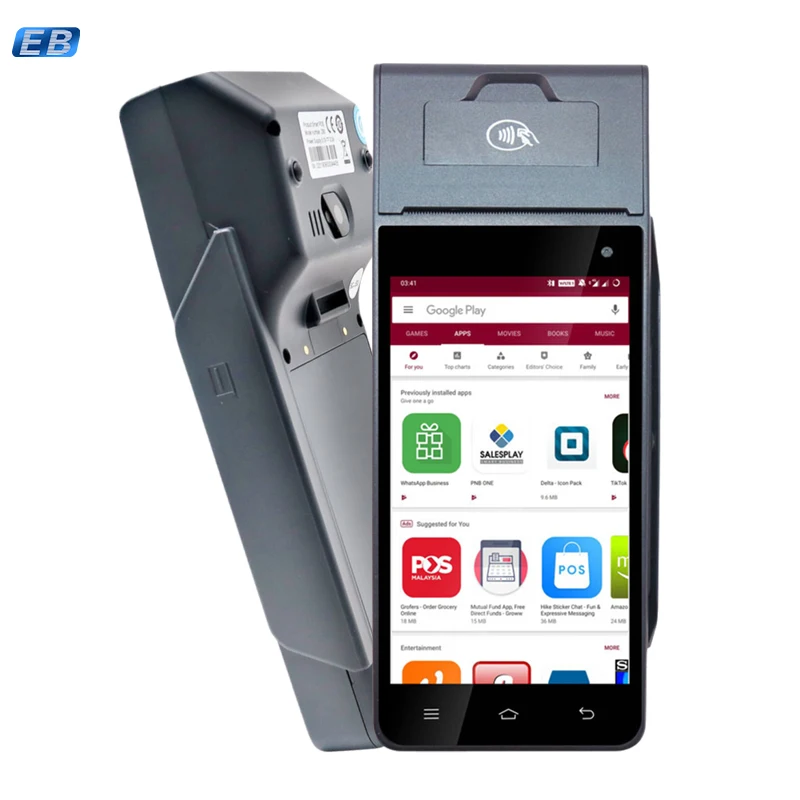 

PH-90-4 All in One Mobile Pos Supermarket Cash Machine Payment Terminal 4G Handheld Mobile Pos Terminal Pos Terminal Android