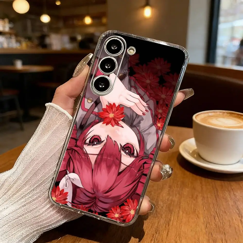 1PC K-Kasane T-Teto Phone Case For Samsung S25,S24,S21,S22,S23,S30,Ultra,S20,Plus,Fe,Lite Transparent Cover