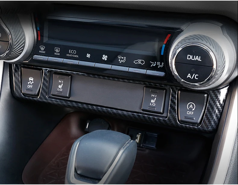 Für Toyota RAV4 XA50 2019 2020 2021 2022 2023 2024 2025 Hybrid ABS Auto Zentrale Steuerung Sitz Wärme Taste Abdeckung trim Zubehör – Detail 1