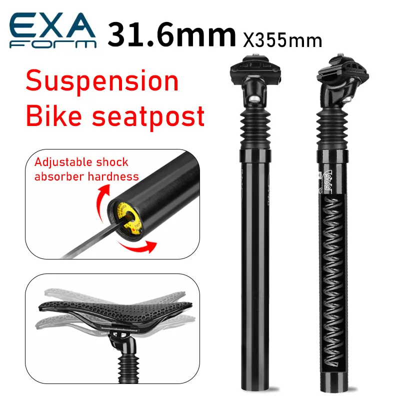 

Подвеска Exaform, подседельный штырь для велосипеда, 31,6 мм, амортизатор для горного велосипеда, подседельный штырь 350 мм, велосипедное седло, сверхлегкий подседельный штырь