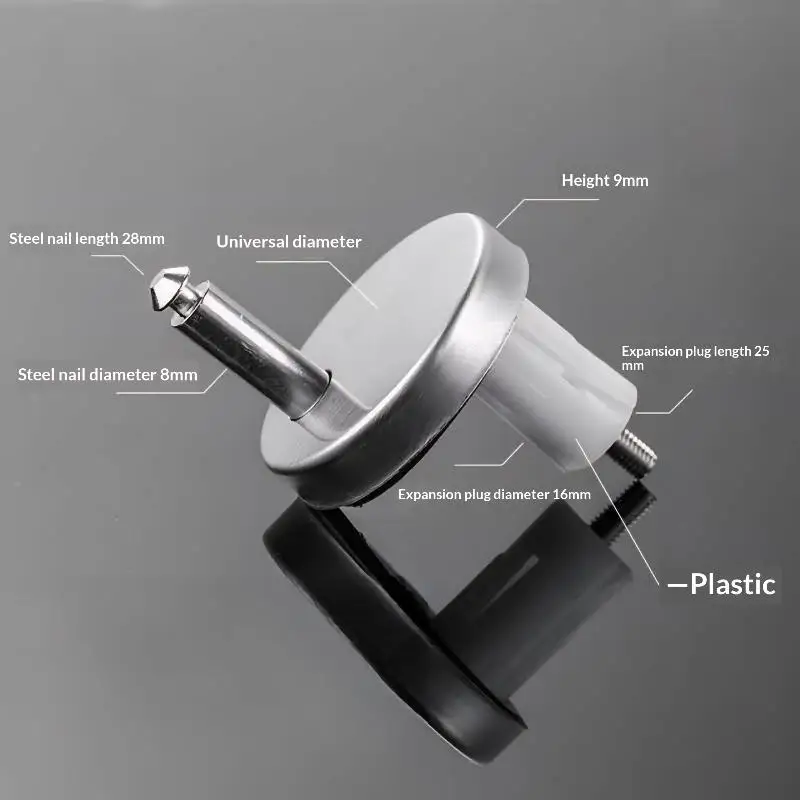 Toilet Seats Toilet Hinges Accessories Fixing Bolts Plumbing & Fixtures Stainless Steel Toilet Lid Hinge For Back-to-wall 1Pair
