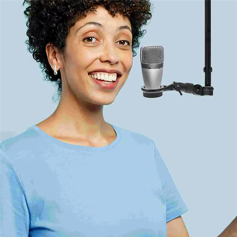 Microphone Shock Mount Bracket Mic Clip Metal Use Flexible Simple Angle Adjustment Suitable