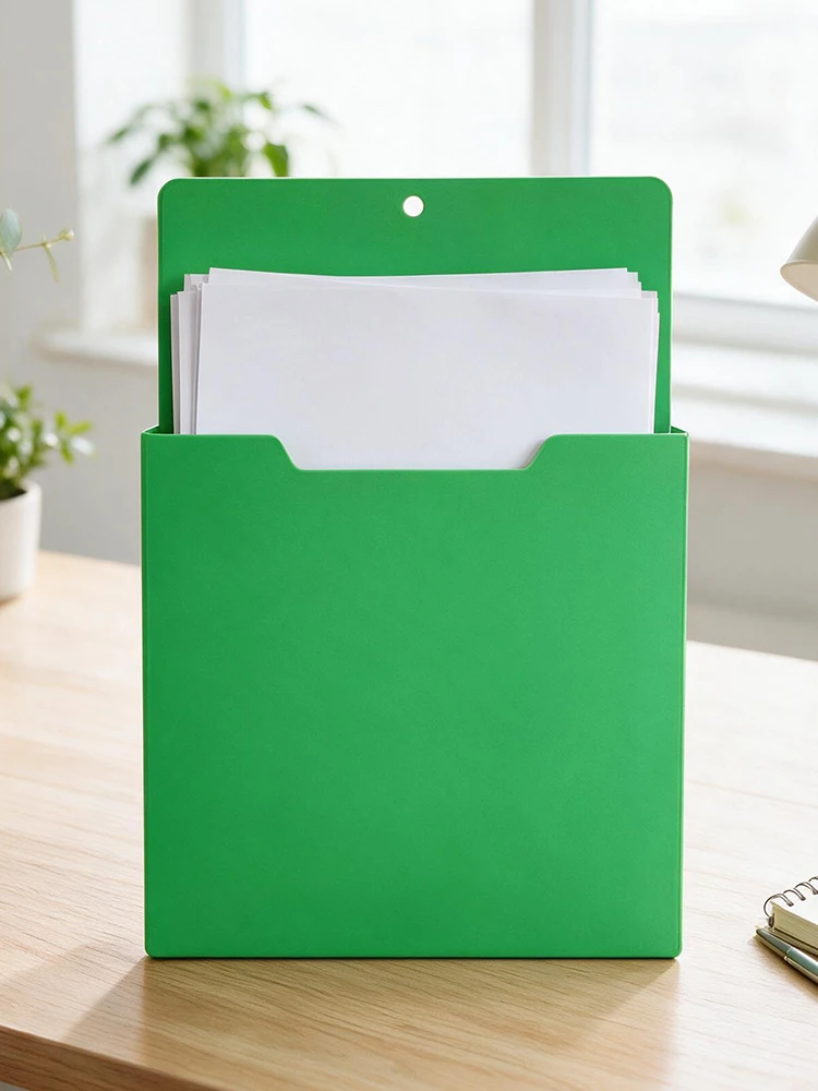 Magnetic File Holder Frosted for PP Wall Mount Document Organizer Letter A4 Paper Storage Box Office Classroom view 5