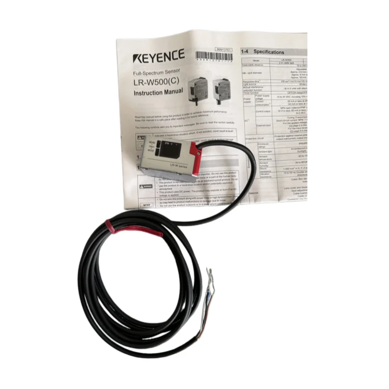KEYENCE LR-W500 LR-W500C LR-W70C LR-WF10 LR-W70 Photoelectric Sensor Cable Type Main Focus on High Reflective Object Detection