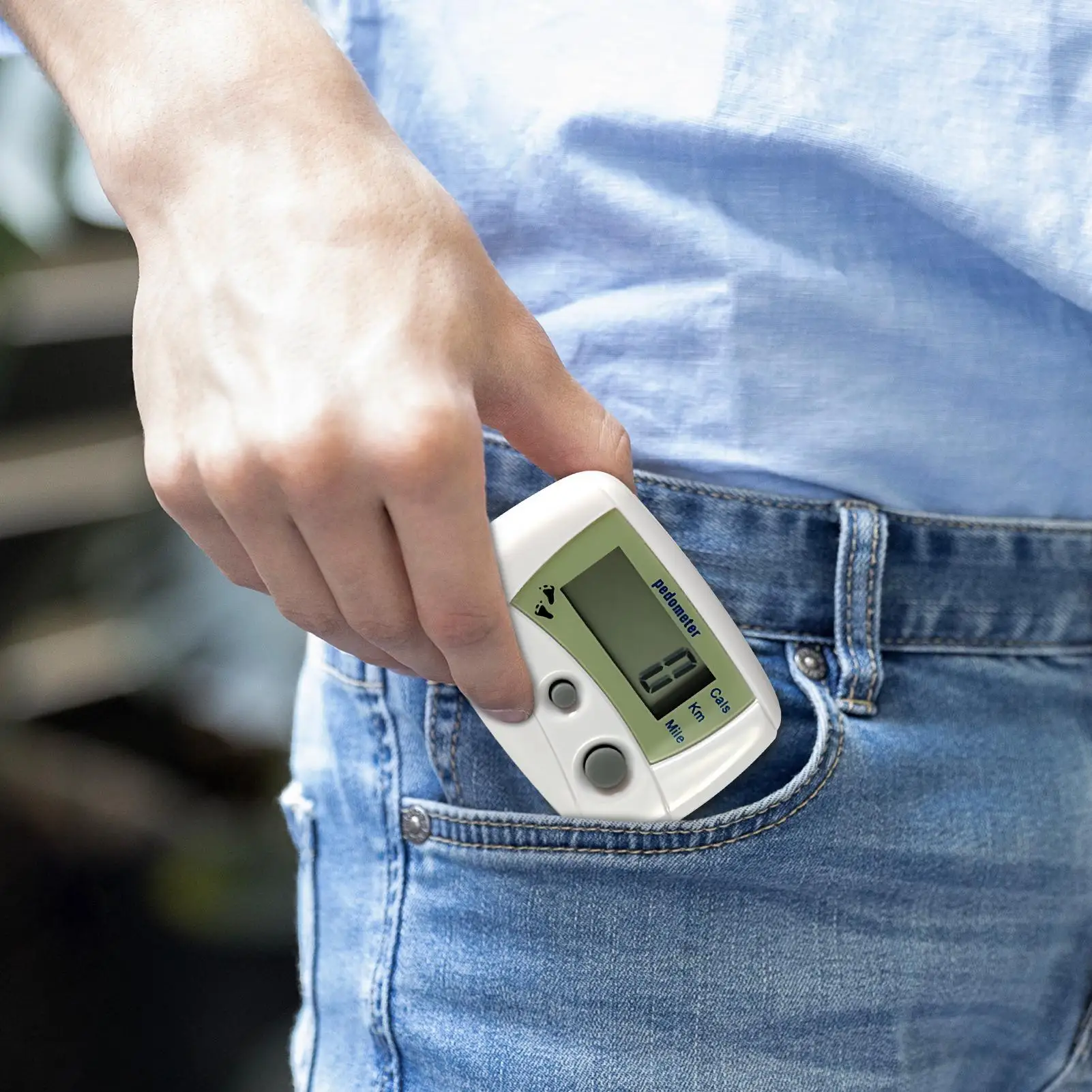 

Walking Pedometer Digital Lcd Compact Movement Monitor Monitor For Recording Distance Fitness Exercise Running Hiking Workout