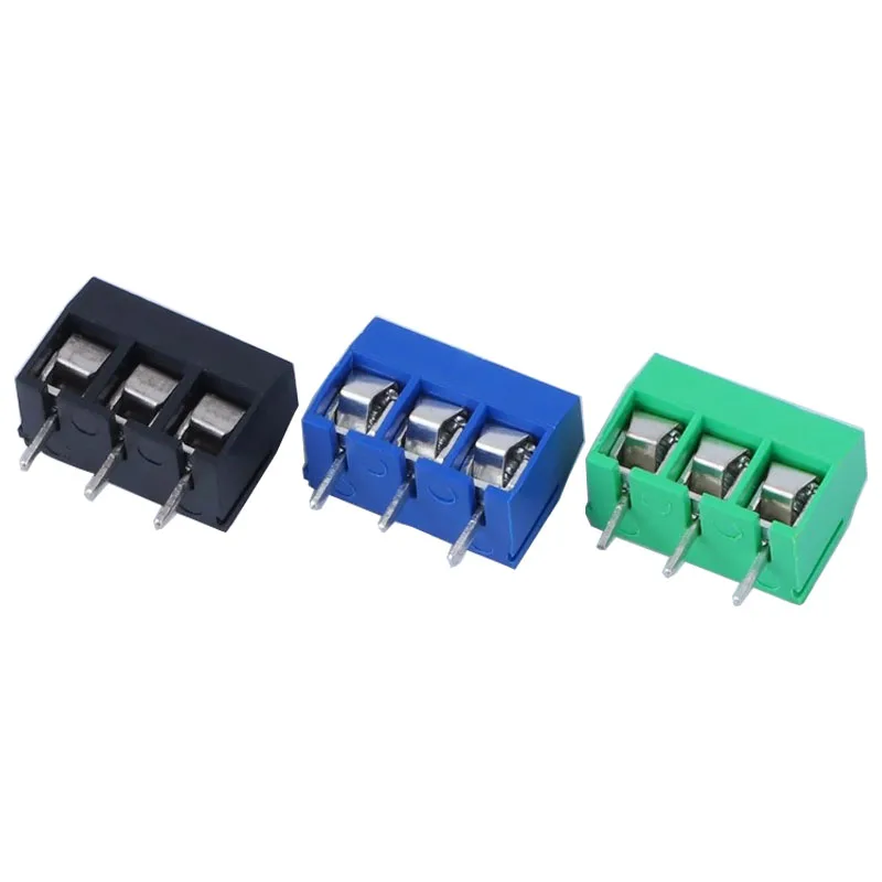 10 PCS KF301- 3P screw 5.0mm terminal block 3 Pin Spliceable pcb terminal block Connector KF301