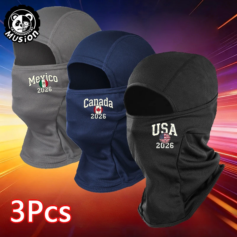 Musion Balaclava Cool Full Face Hip Hop Street Style 2026 football Printed Cycling Mask Windproof Sun Protection