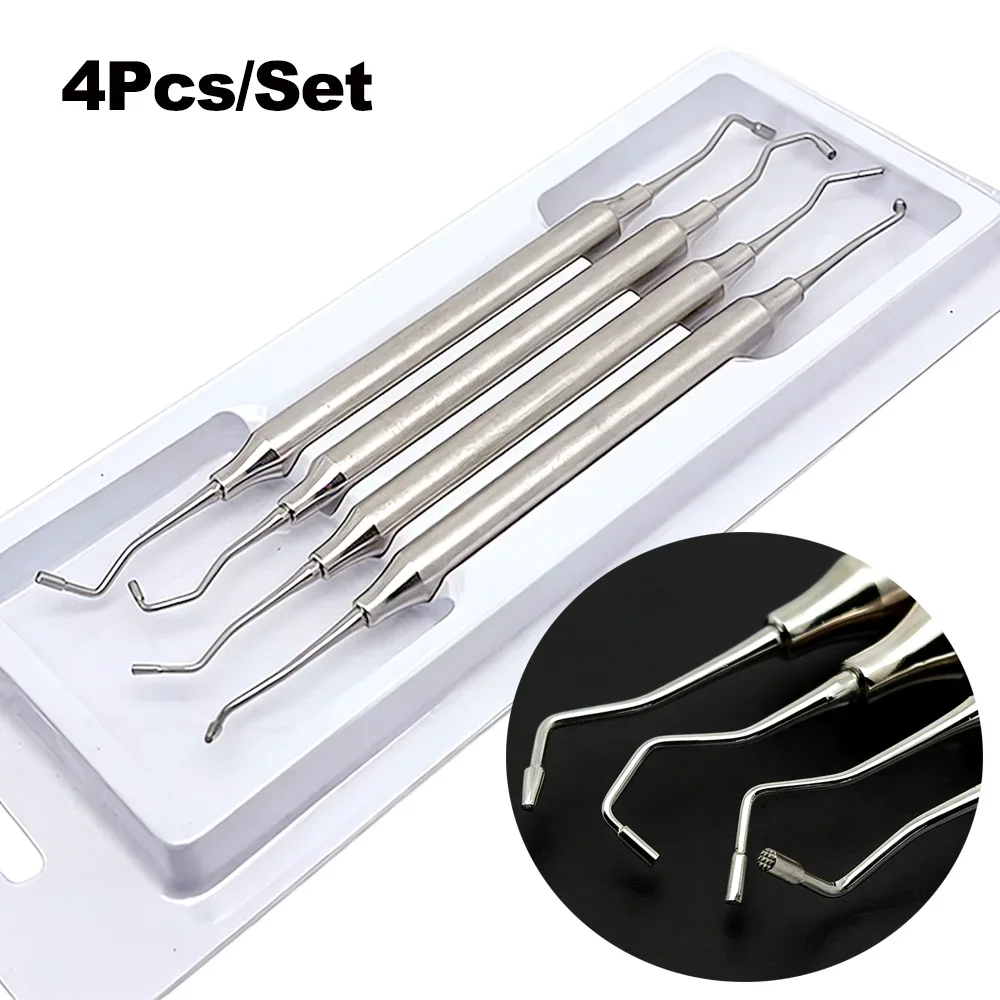 

4Pcs/ Set Dental Bone Graft Filling Instrument Kit Bone Powder Delivery Device & Burnisher Plugger