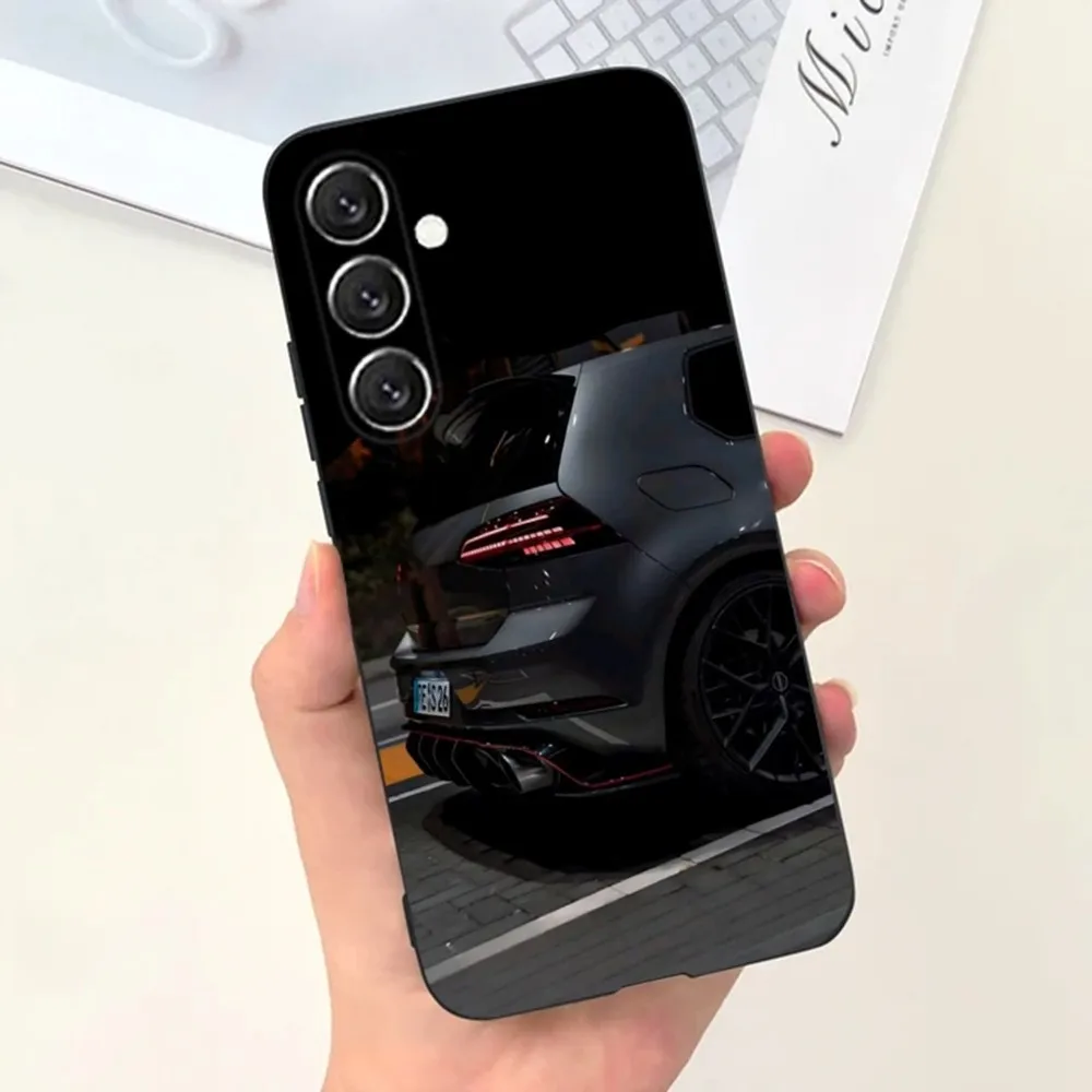 حافظة هاتف Car Sport G-Golf G-GTI لهاتف سامسونج S25، S24، S21، S22، S23، S30، Ultra، S20، Plus، Fe، Lite، Note، 10,9,5G غطاء أسود #5