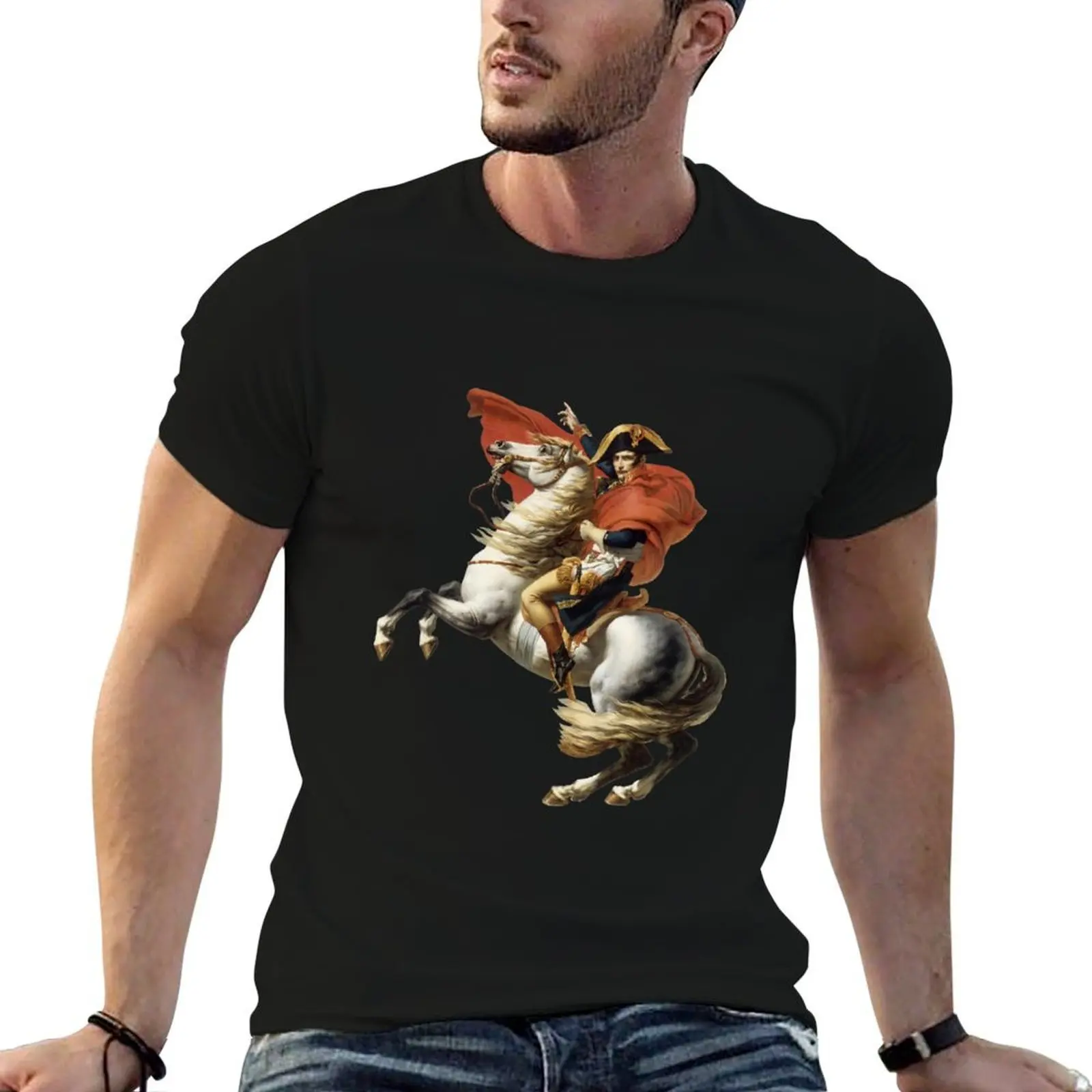 

Napoleon Crossing the Alps T-Shirt printed t shirts for man man t shirt graphic t shirts designer T-Shirt