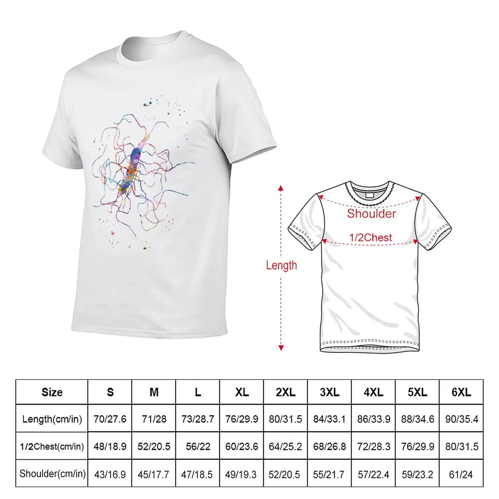 Clostridium Difficile Bacteria T-Shirt Soft Cotton Print T-Shirt