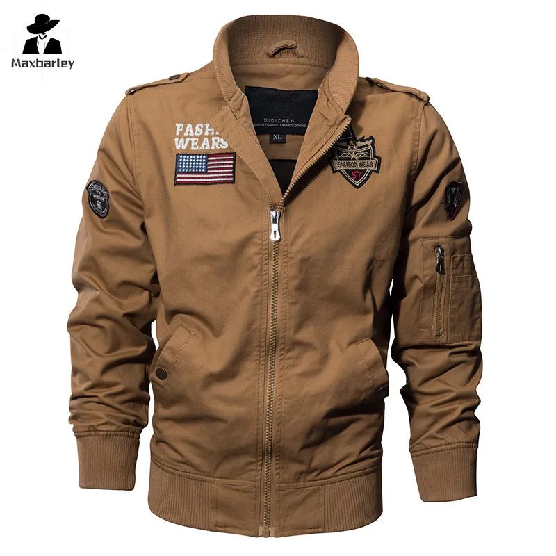 New Spring Style Pilot Jacket Multi-pocket Men Tactical Flight Jacket Autumn US Tactical hunting Motorcycle Outwear Cotton