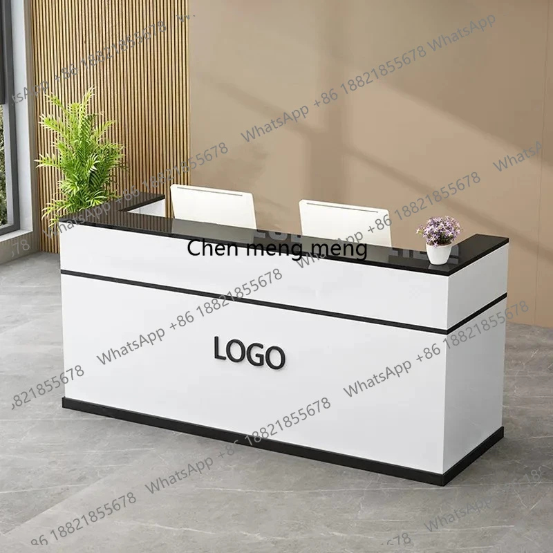 

Small Reception Desk Clinical Luxury Business Elegant Office Reception Desk Beauty Salon Curved Muebles Commercial Furniture