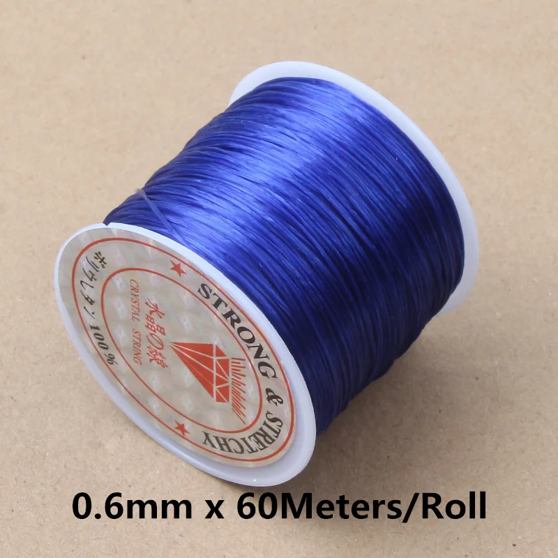 60M Strong Elastic Beading Cord for Jewellery Making