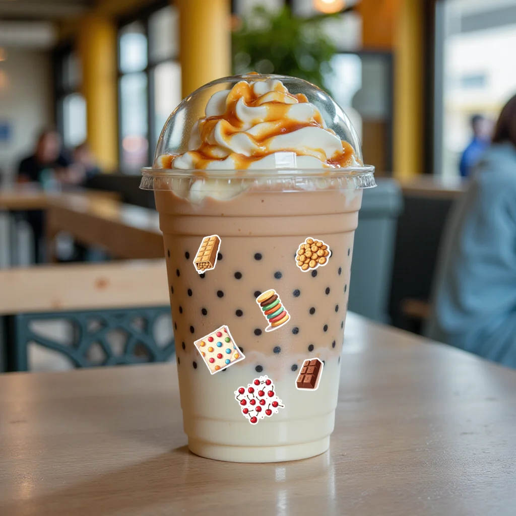 35pcs-100pcs Cute Snacks Decals Cartoon Candy Sticker Pack Funny Stickers For Suitcase Toys Fridge