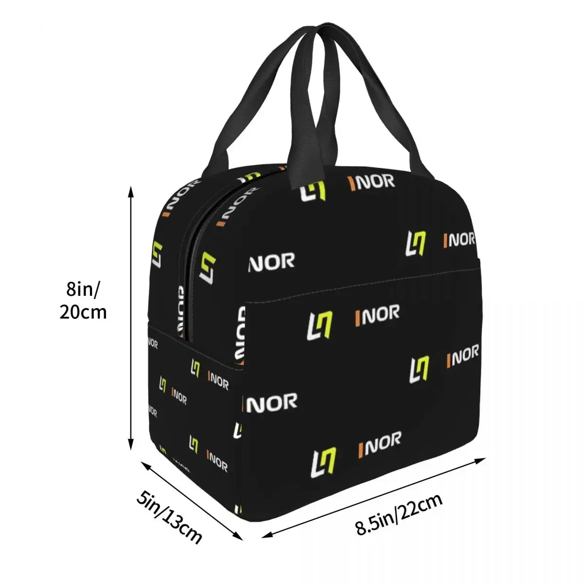 Lando Norris F1 Nor Insulated Lunch Bags Portable Picnic Bags Thermal Cooler Lunch Box Lunch Tote for Woman Work Kids School