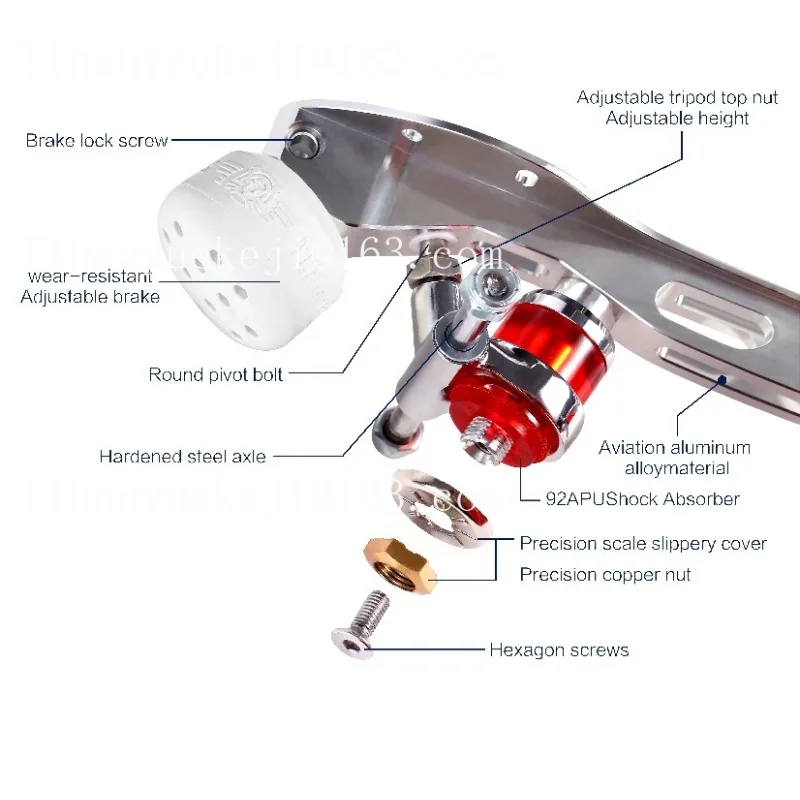 High quality numerical control Aluminium Quad Roller Skates Shoes  Super Figure Skating Frame