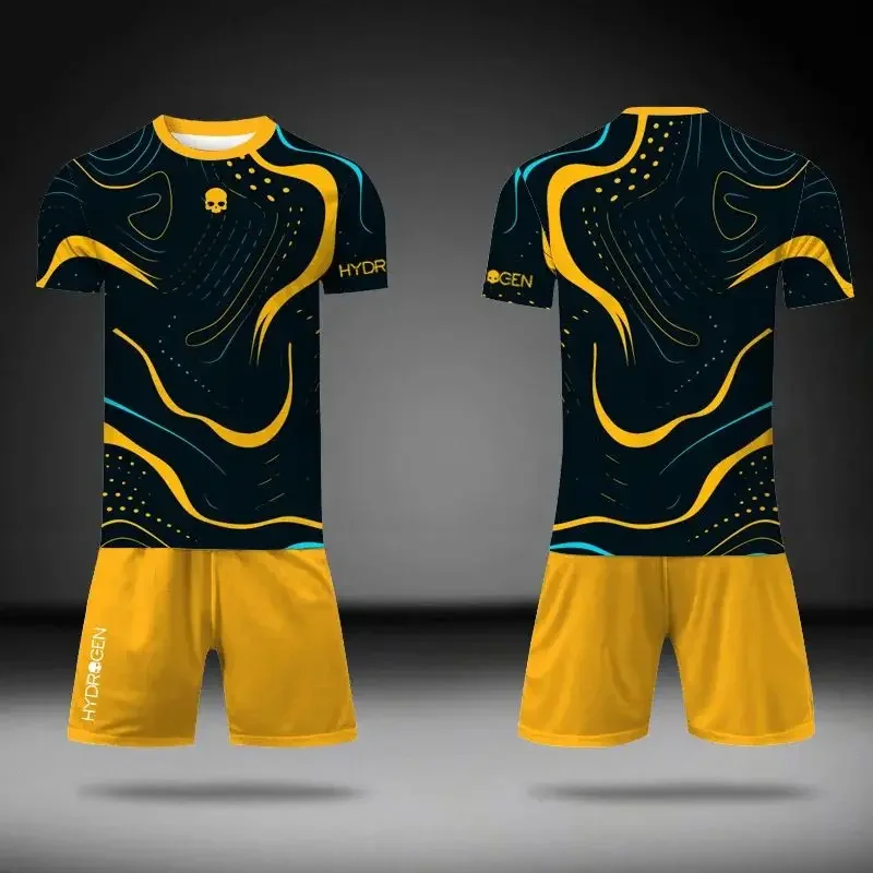 

2025 Summer Men's Oversized Relaxed Fit Athletic Set - 3D Stripe Print T-Shirt & Shorts Two-Piece Outfit