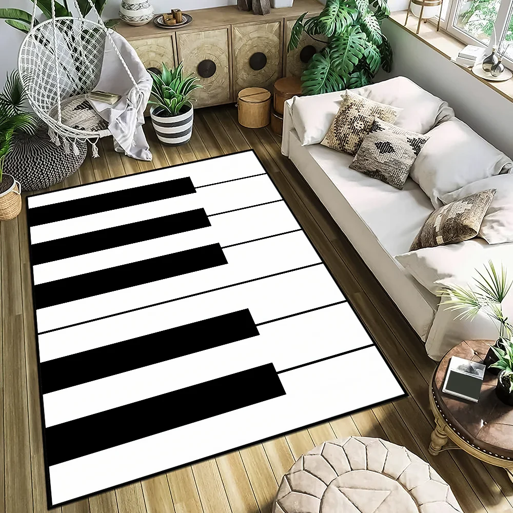 Door Mat Anti-Slip Kitchen keys Bedroom Handmade creative Tufted piano Rug Carpet Living Room funny Entrance Decoration