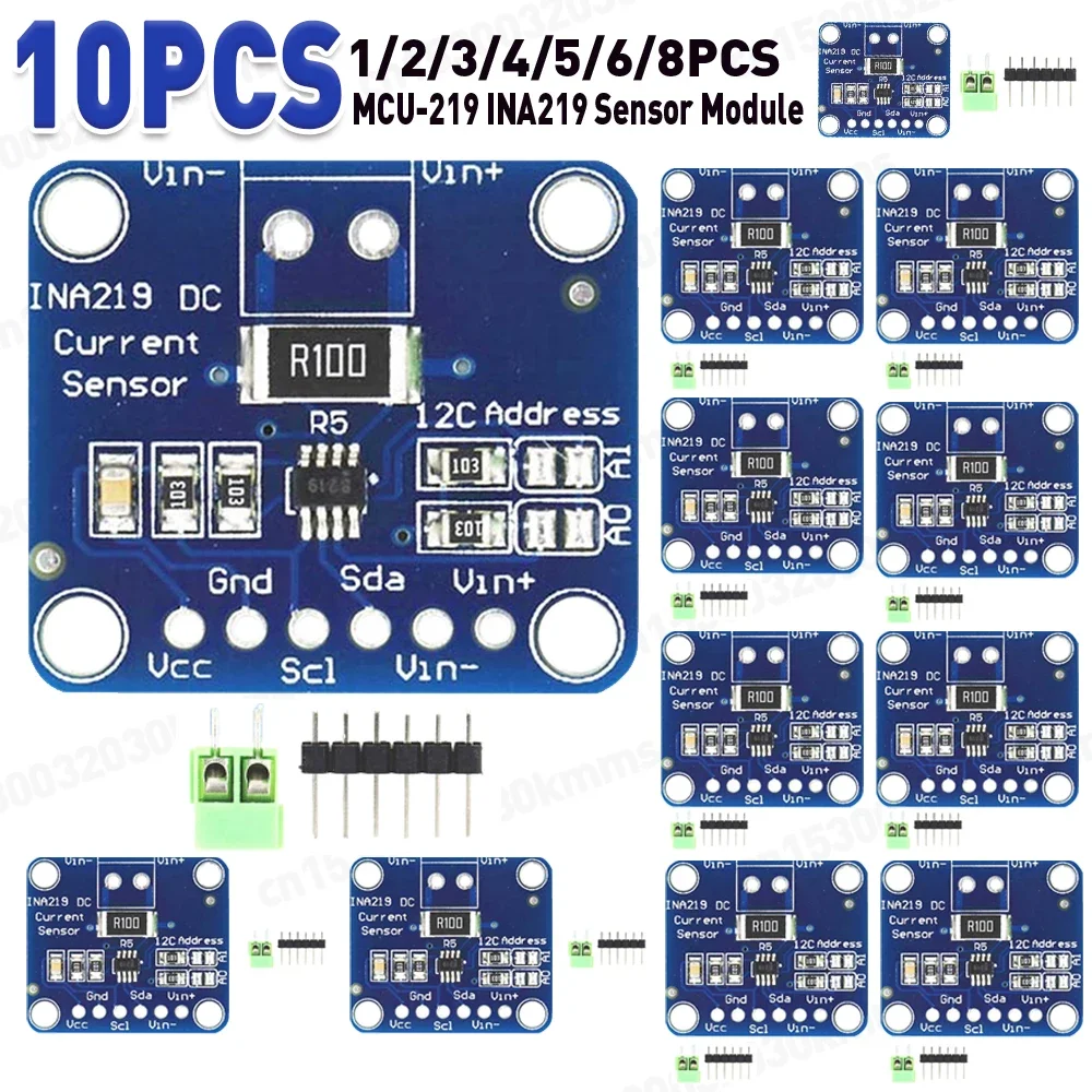 10-1pc MCU-219 ina219 bidirektion aler Stroms ensor Breakout-Modul i2c Zero Drift Power Monitoring Sensor-Modul hochpräzise
