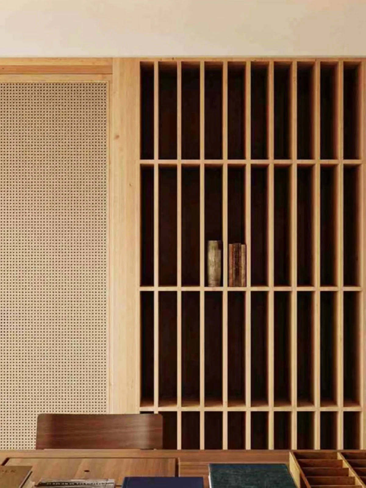 Japanese style rattan door, sliding door