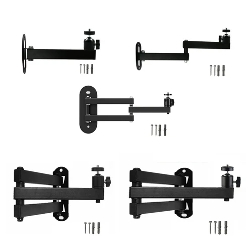 Imagen 2 del producto Soporte plegable para colgar proyector, soporte montaje en pared con tamaño tornillo 1/4"" para estante seguro para montaje en pared y techo