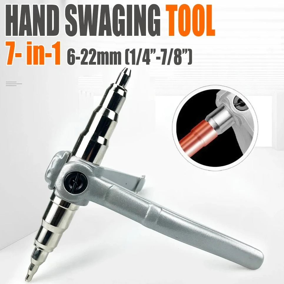 

Manual Copper Pipe Tool Set, Tube Expander and Cutter for HVAC & Plumbing, Universal for Aluminum and Refrigeration Use