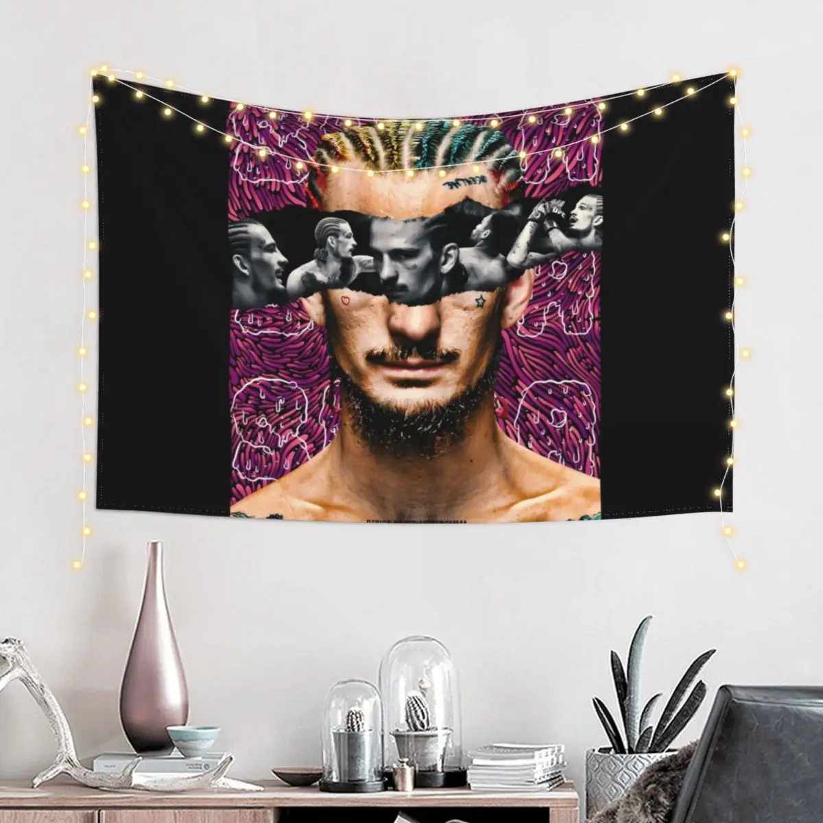 Sean Omalley - Trippy Suga Sean Art Tapestry Bathroom Decor House Decor Tapestry