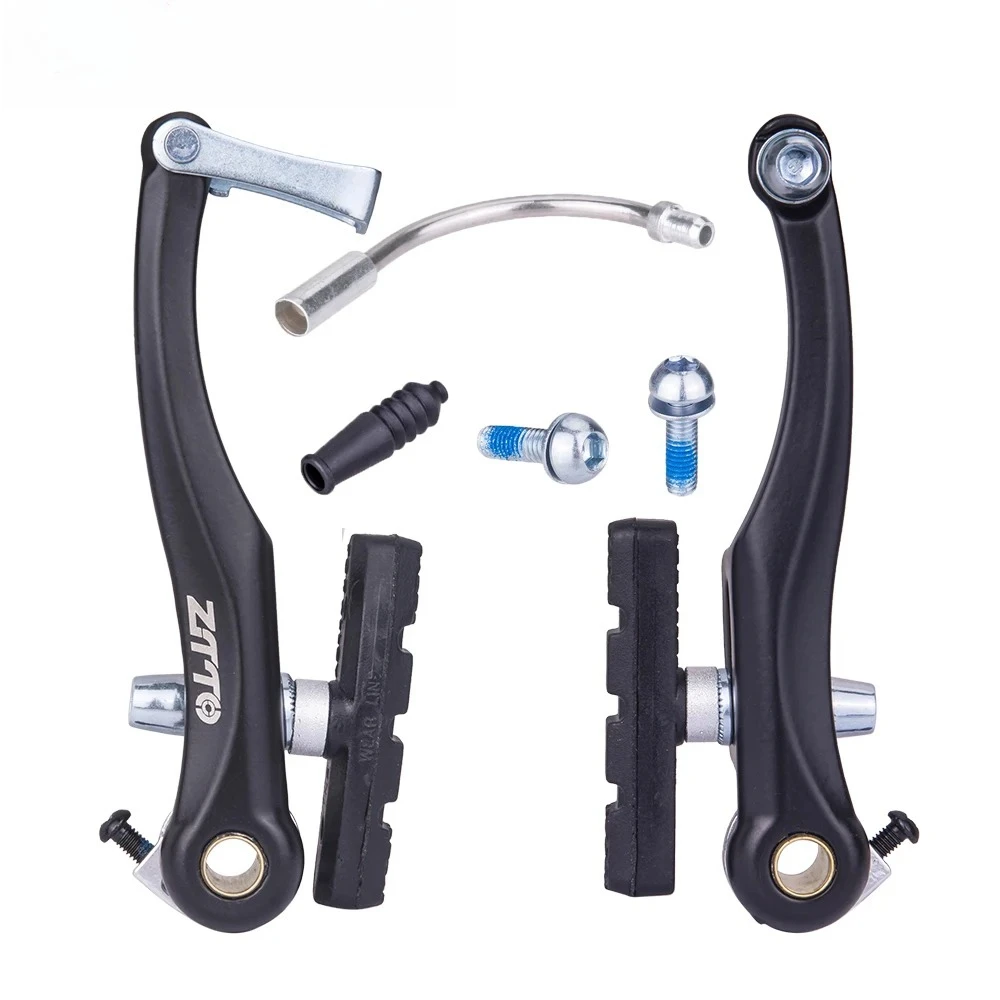 V Brake Calipers Set Bicycle Linear Pull V Brake Caliper Set Bicycle Brake Pads Shoes For MTB Road BMX Folding Cruiser Bike