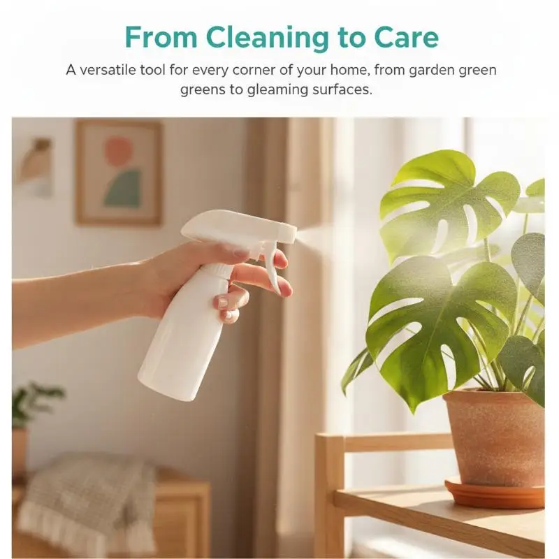 Plastic Spray Bottle 5Pcs Kit Reusable Manual Trigger Mist Stream Sprayer for Plant Care Household Cleaning