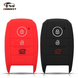 KEYYOU Silicone Car Key Case For Kia K3 K4 K5 Rio Ceed Soul Sportage Sorento Carens Picanto Smart 3 Buttons Remote Fob Cover