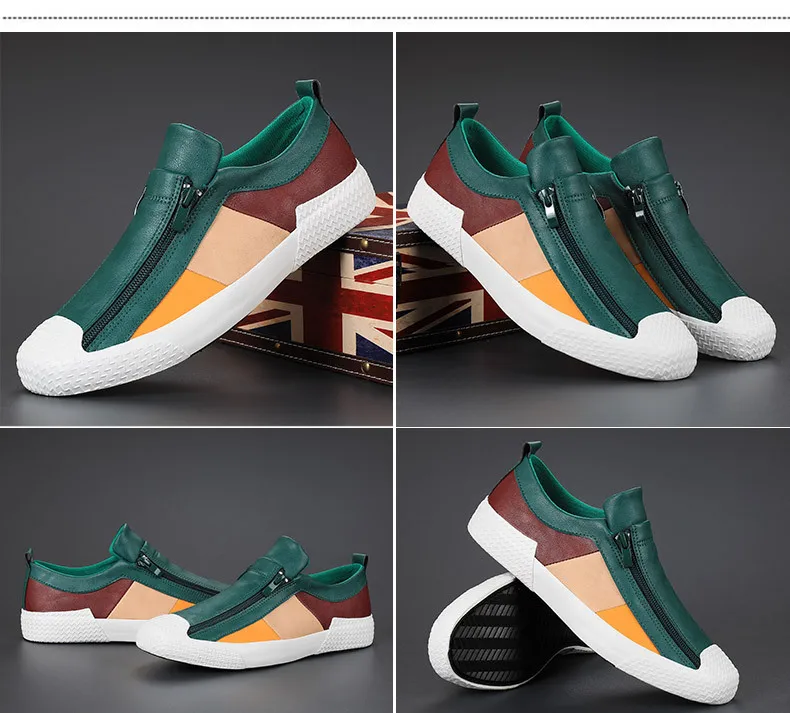 Men's Sneakers High Quality Men Shoes Comfortable Leather Shoes Wear-resistant Plus Size Casual Driving Shoes Hot Sale Moccasins
