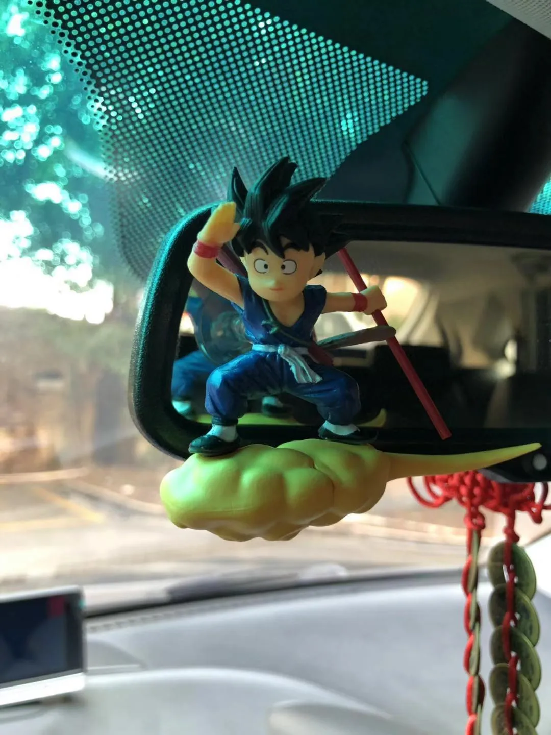 Anime Dragon Ball Figure 8CM children Flying Son Goku Toy Somersault Cloud Goku ornamenti per auto collezione di bambole decorazione regalo