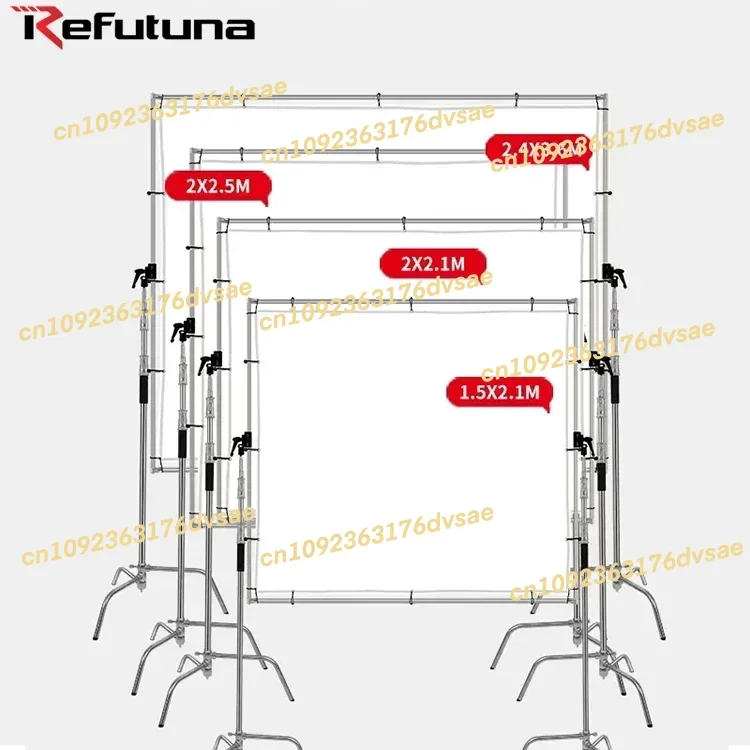 جديد 2x2.1 متر المحمولة فراشة الناشر عاكس الإطار ضوء تعديل لوحة الشمس سكريم للإعلان عن تلفزيون الأفلام #1
