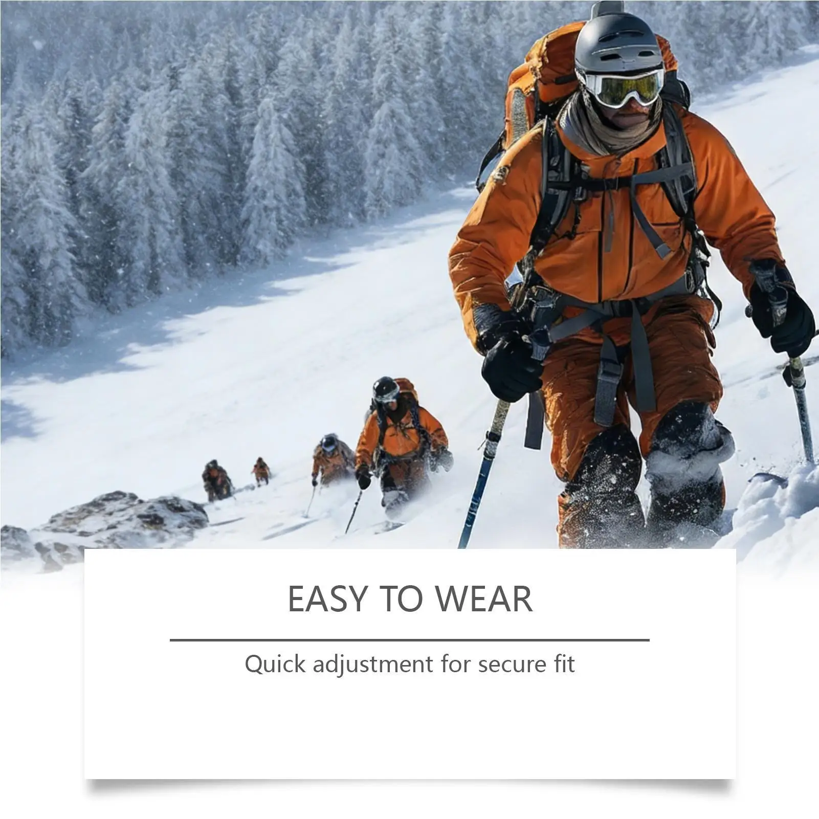 Ice Cleats For Shoes And Boots Anti-Slip Gripper Crampons Ice Spikes For Shoes For Winter Hiking Climbing Fishing Trekking view 5