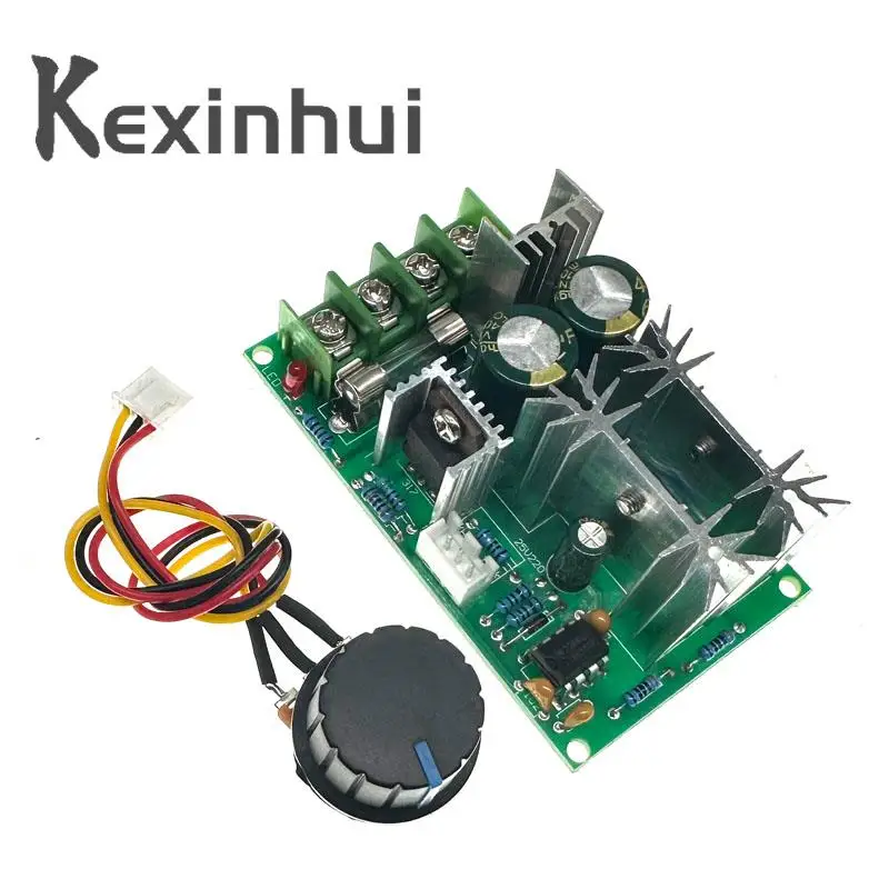 PWM وحدة تحكم في سرعة محرك التيار المستمر التبديل تيار مستمر 20A الجهد الحالي منظم 10-60 فولت PWM عالية الطاقة محرك وحدة 60A 12 فولت 24 فولت 36 فولت 48 فولت