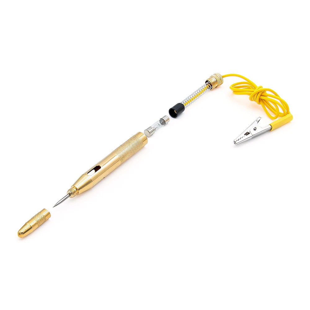High Quality Auto Car Light Circuit Tester Lamp Voltage DC 6V 12V 24V Copper Test Pen Detector Probe Light System Test Probe view 2