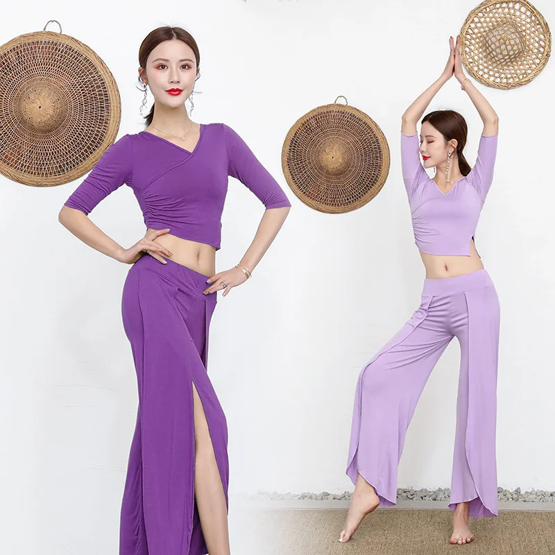 Nouveau Costume d'entraînement de danse du ventre costume de Performance Sexy costume adulte femme