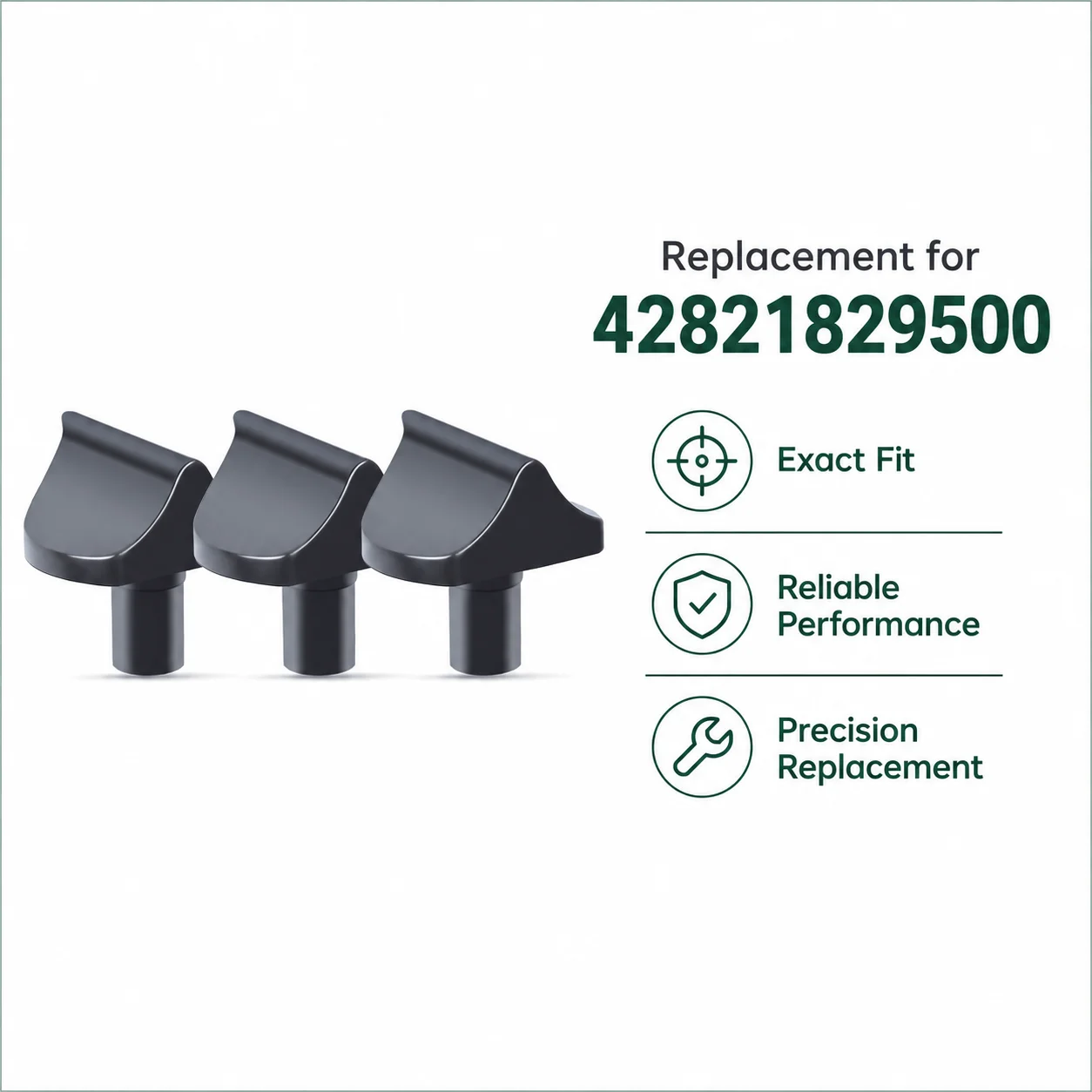 3Pcs Carburetor Choke Knob, Replaces OEM 42821829500, For Stihl BR500 BR550 BR600 Leaf Blower Small Engine Parts, Accessories