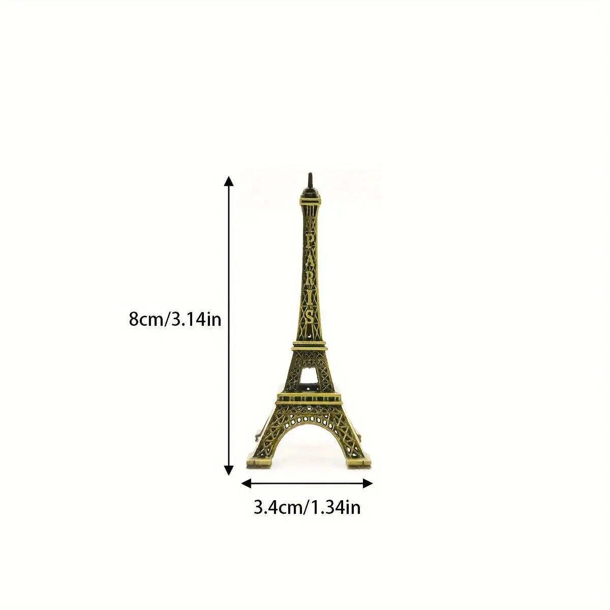 Eiffel Tower Statue -1 Piece of Cast Iron Decorative Figurine, Suitable for Home and Office Desks - Multifunctional Room Decorat
