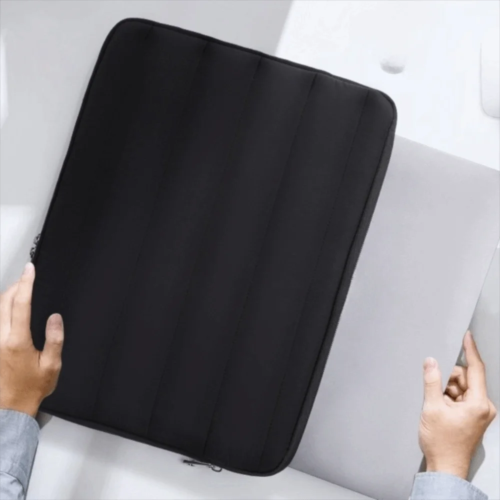

Simple Puffy Grid Laptop Bag Shockproof 13-14inch Protective Case Lightweight Waterproof Laptop Sleeve Travel